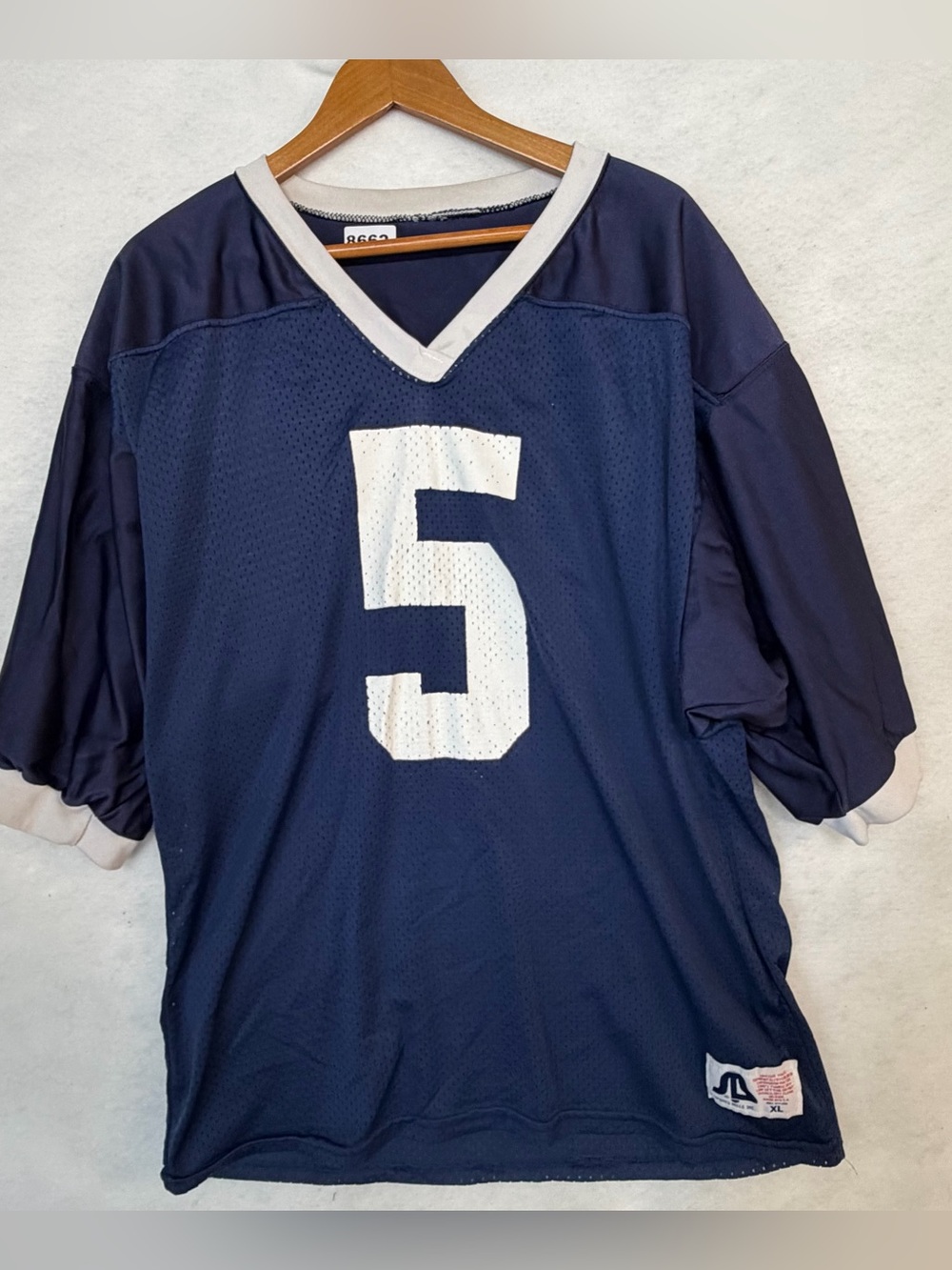 VTG Sports Penn State Nittany Lions Football Jersey Mens XL Blue #5 Made In USA